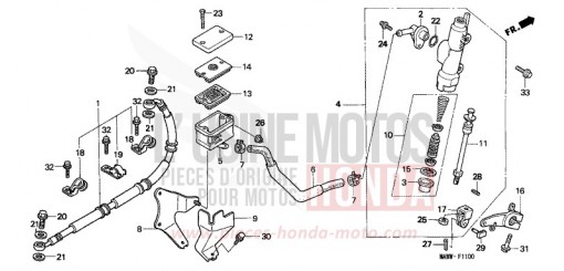 REAR BRAKE MASTER CYLINDER XL600VX de 1999